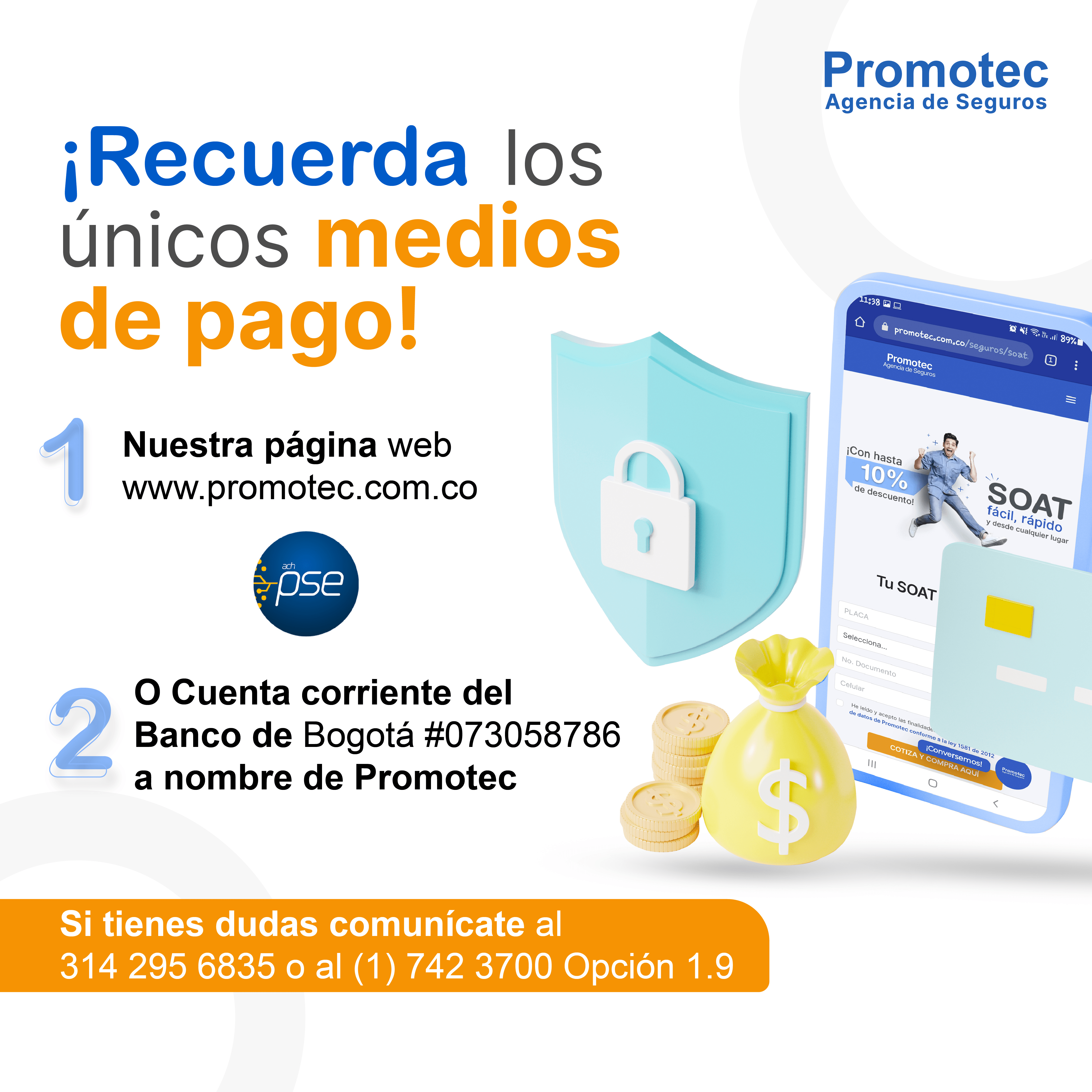 Comunicado Medios de Pago